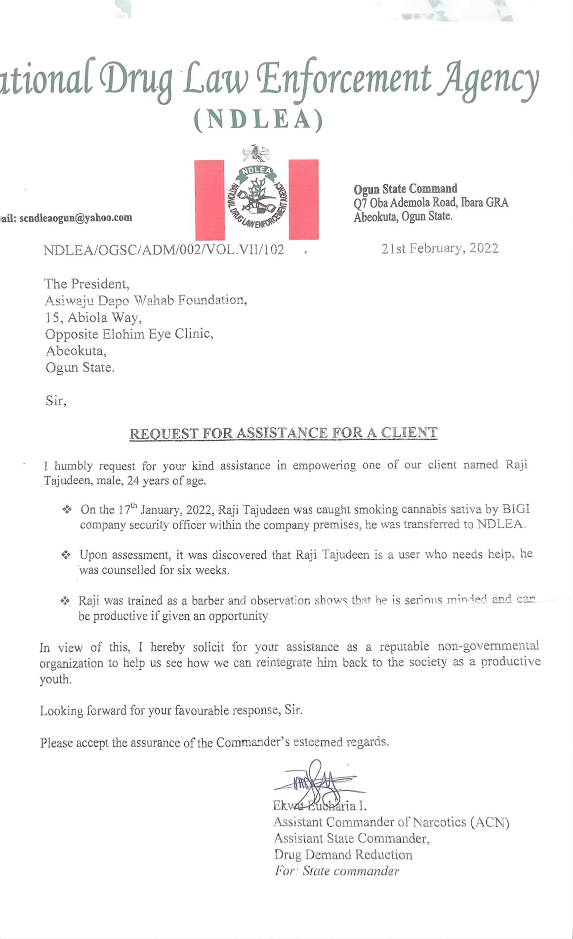 Sponsor Letter 11