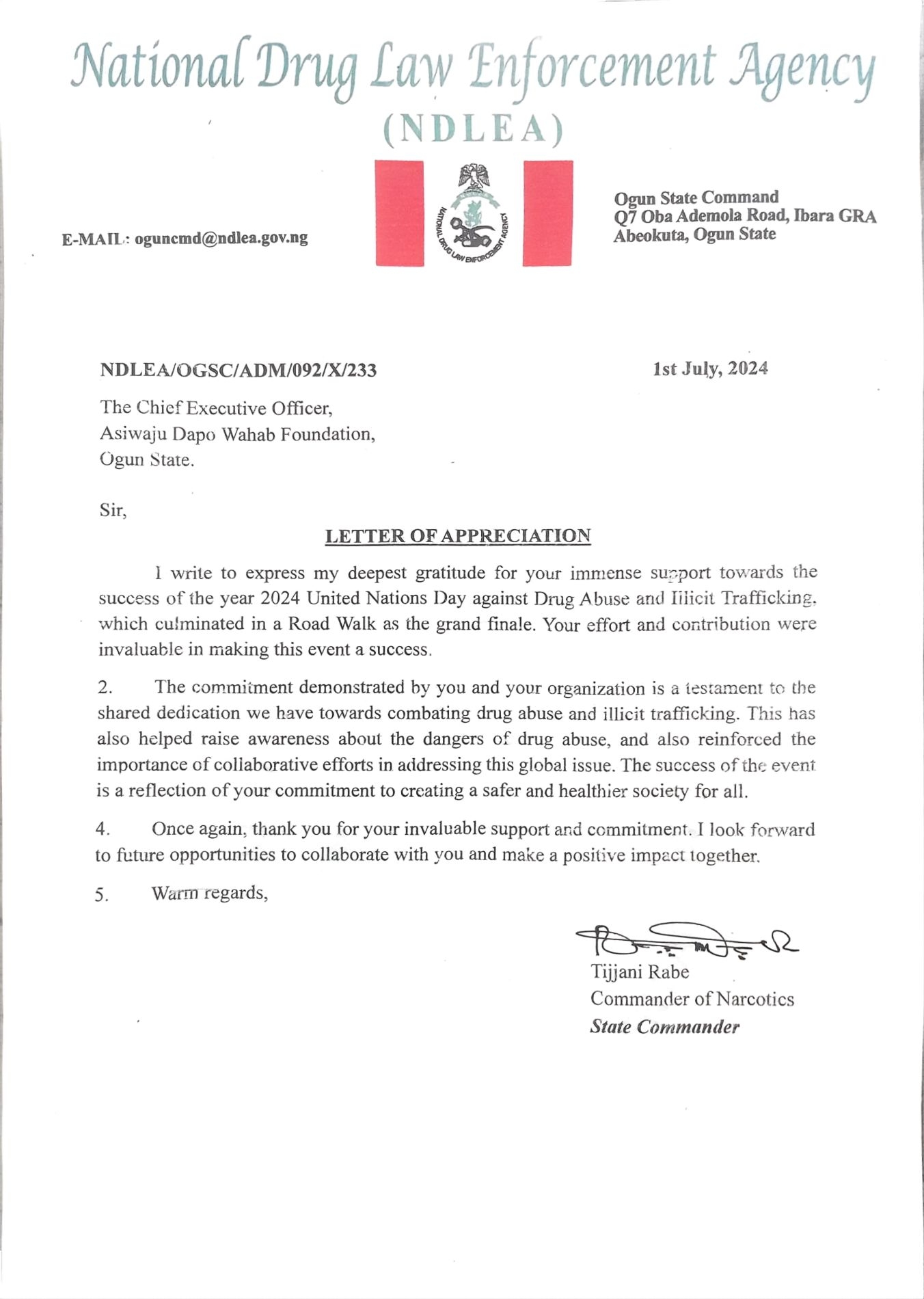Sponsor Letter 4