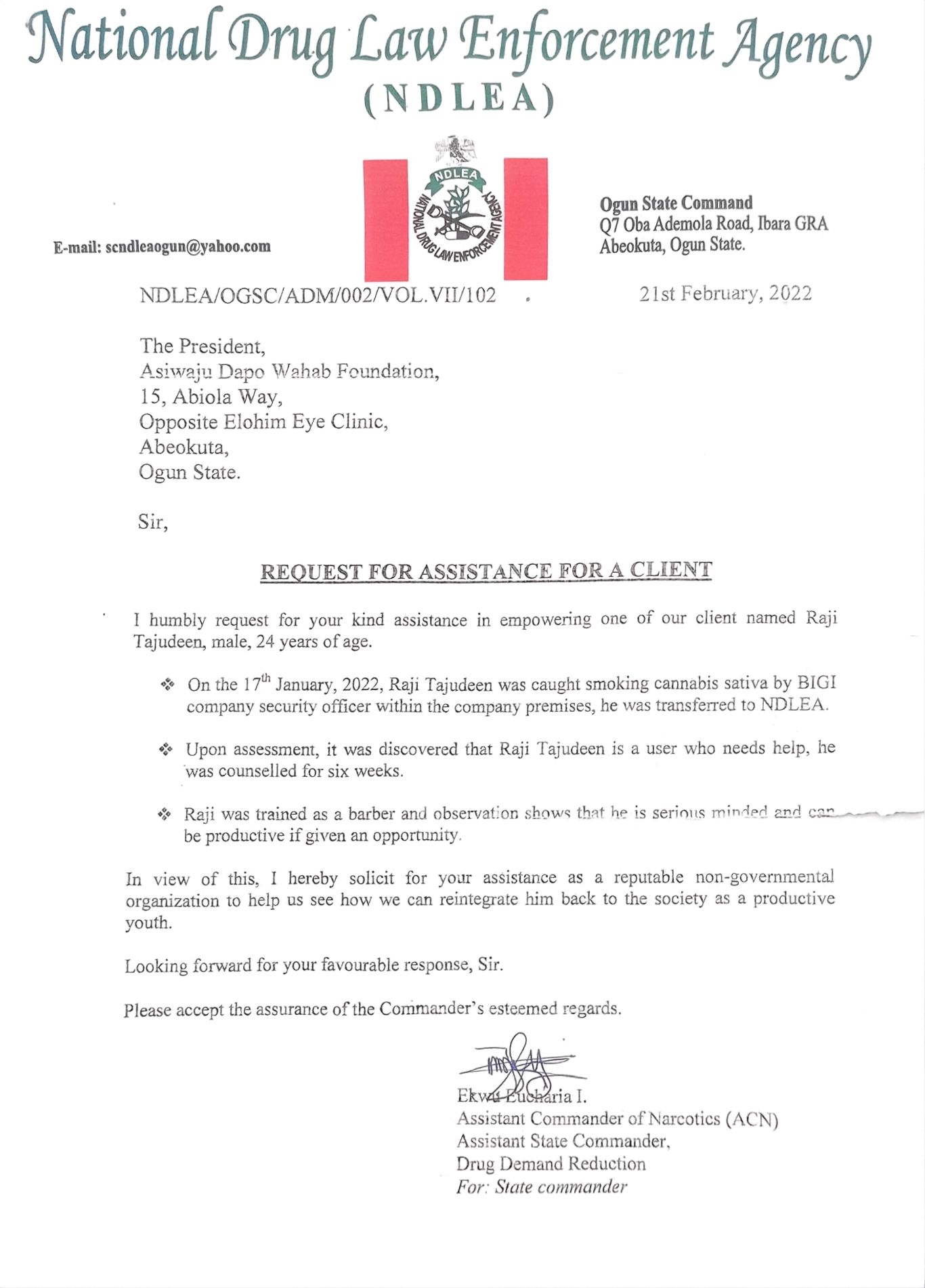 Sponsor Letter 5